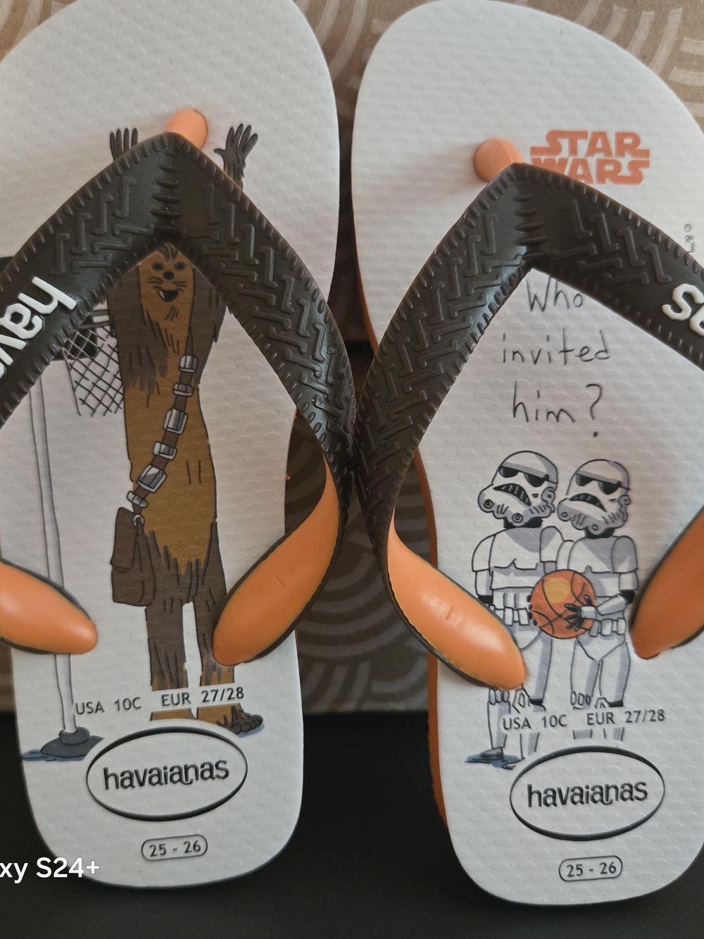Havaianas Kids Flip Flops - Orange Footbed with Brown Straps
